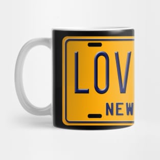 Love Gun License Plate Mug